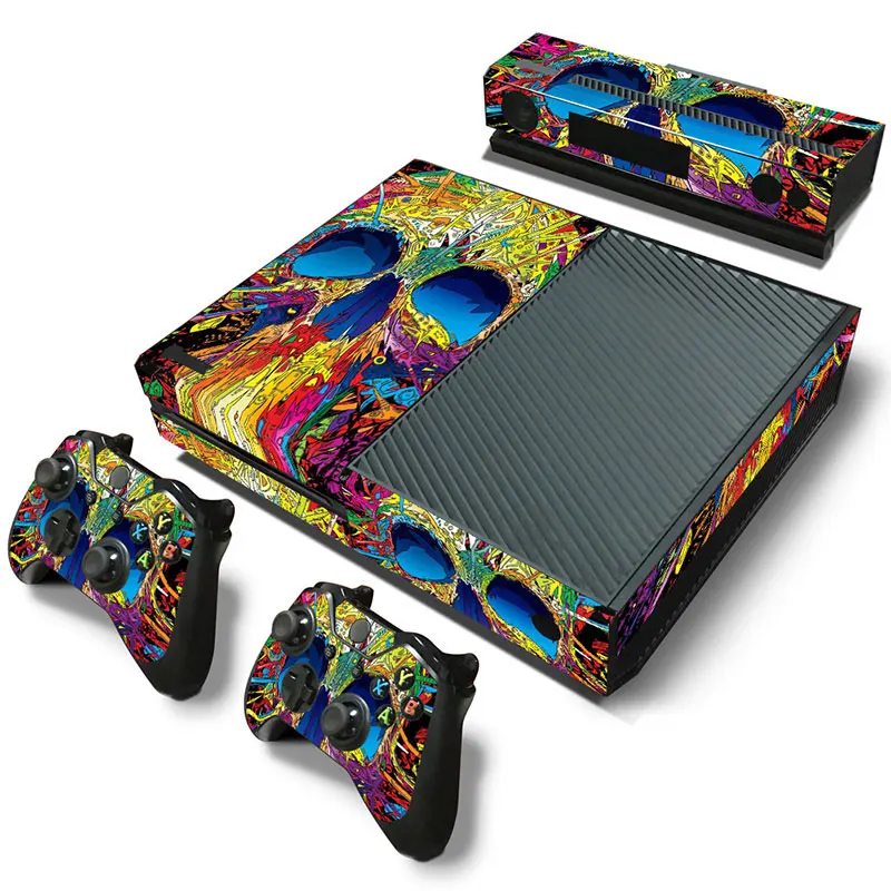 Skull design for X box one console sticker and 2 controllers XB OX ONE vinyl x skin sticker- | Электроника