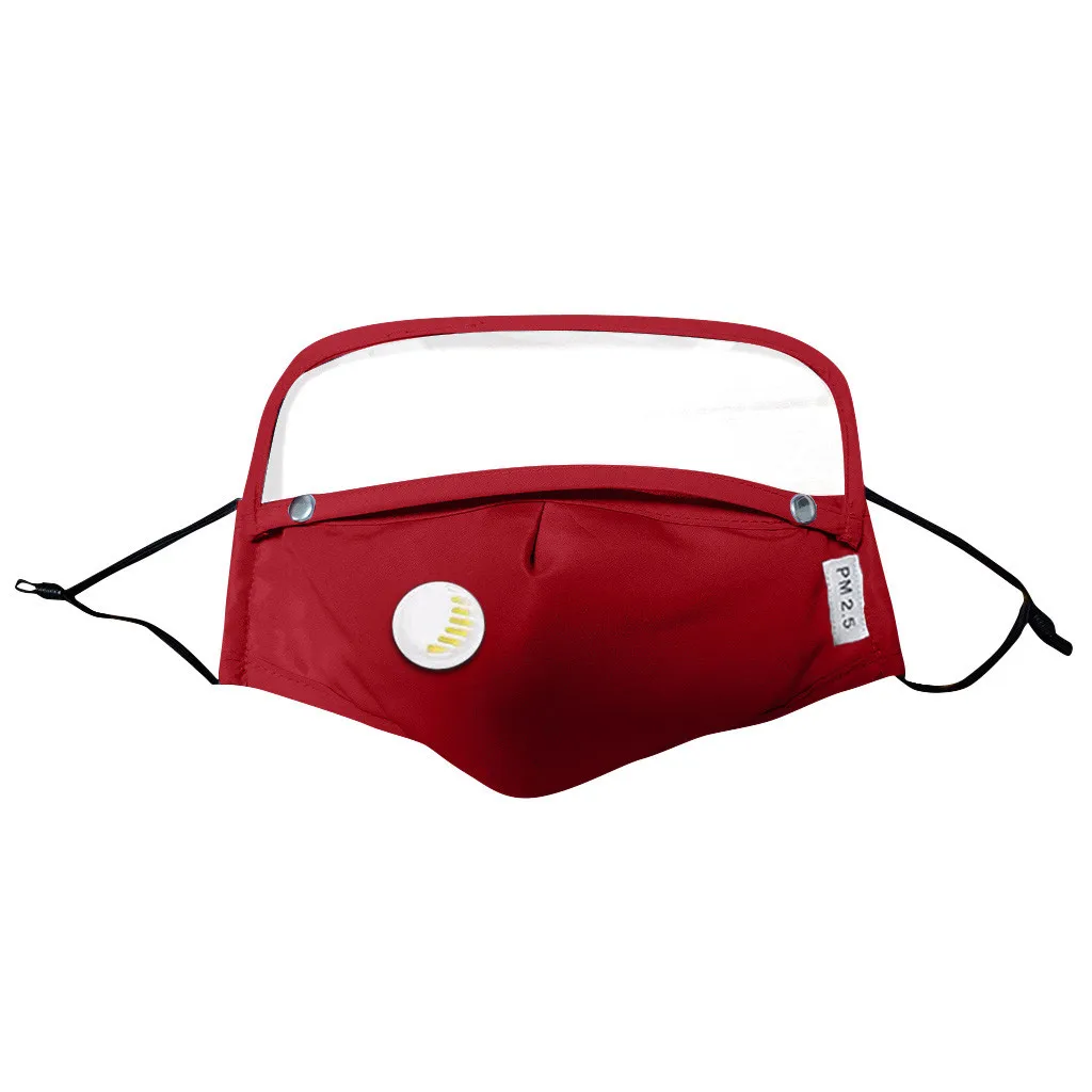 Съемная защитная дыхательная маска для лица с Защита глаз + 2 фильтра