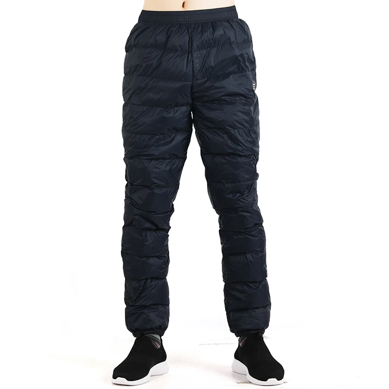 Men Dark Blue TECTOP, зимние, женские, мужские, мягкие, пуховые штаны, ветрозащитные, для спорта на открытом воздухе, кемпинга, туризма, лыжного спорта, треккинга, дышащие, мужские брюки VA677 - Цвет: Men Dark Blue