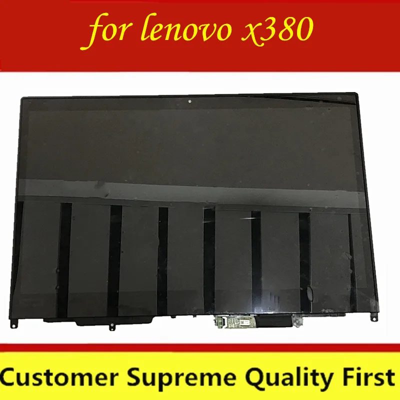 ЖК-дисплей 13 3 дюйма в сборе для ноутбука Lenovo Yoga X380 20LH 20LJ сенсорный экран + рамка