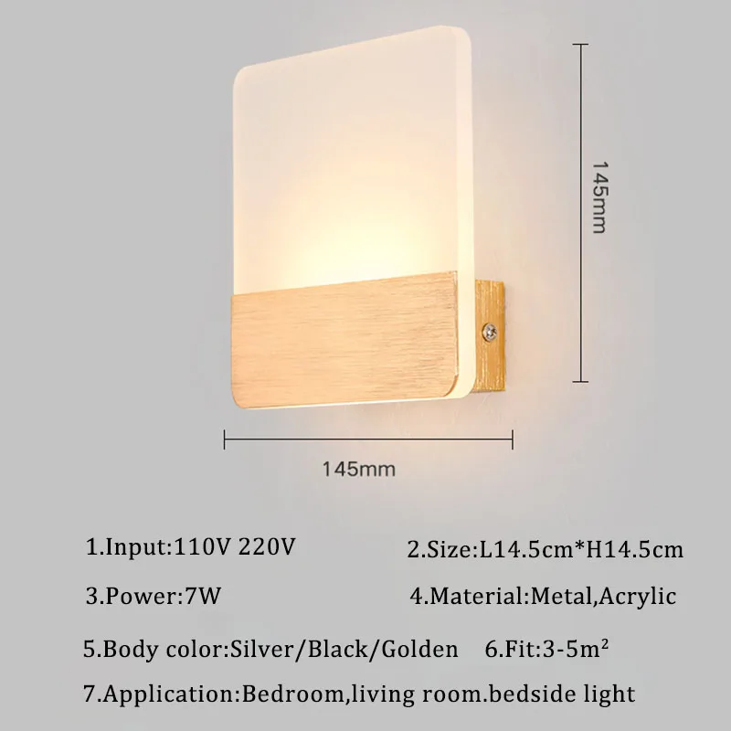 

7w Bedside Lights Modern LED Wall Lamps for Living Room Bedroom Study Room Hotel Decoration light Wall Lights Indoor Lighting