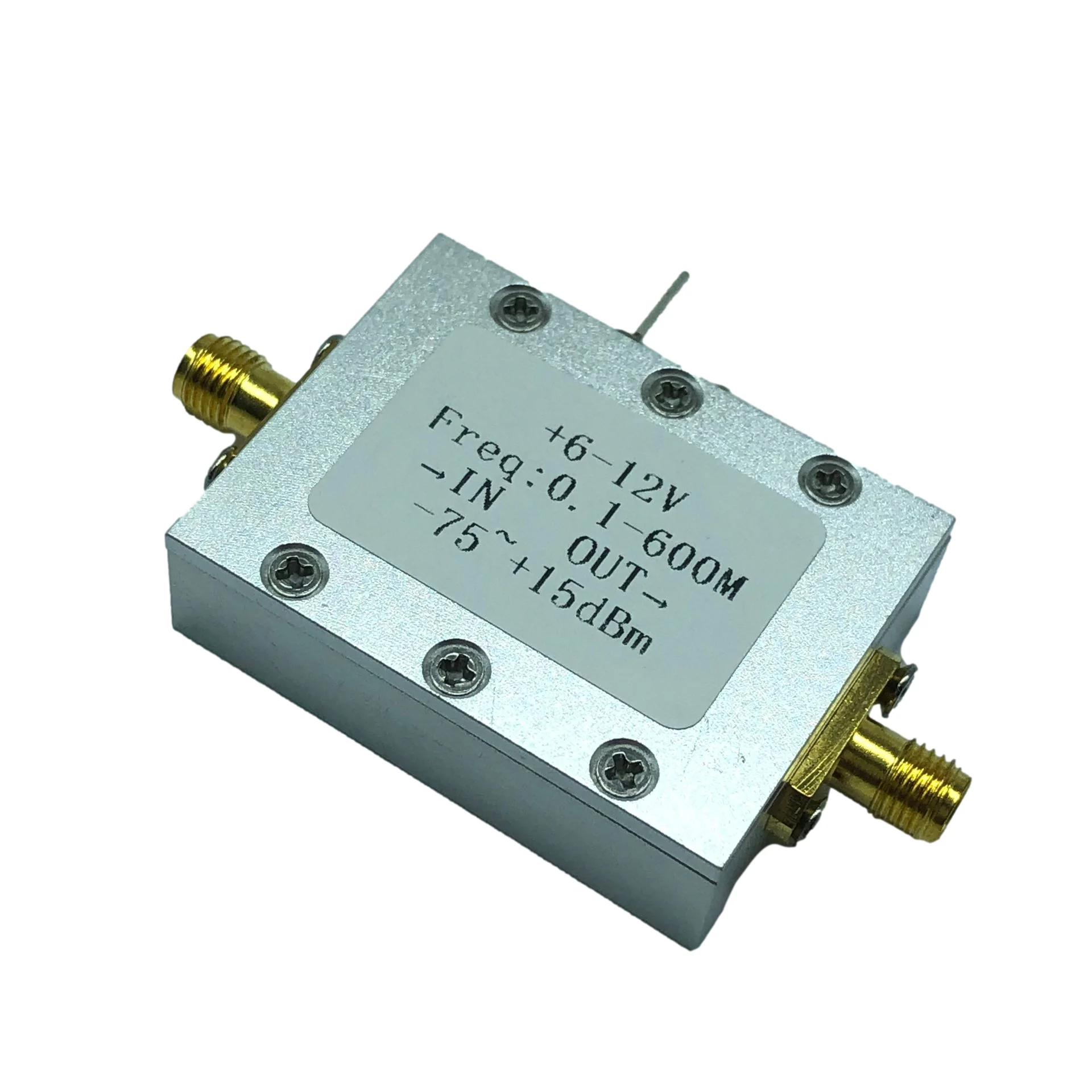 

AD8307 RF Power Meter Logarithmic Testing Detector 0.1-600M -75~+15dBm Module with Case Temperature Stability