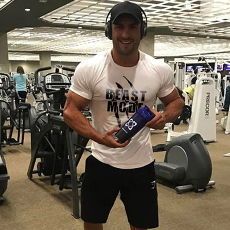 

2Pcs/Lot Men High-Quality Cotton Top Short-Sleeved Daily T-shirt Sports Fitness Training Soft Comfortable Fashion Men's T-shirt