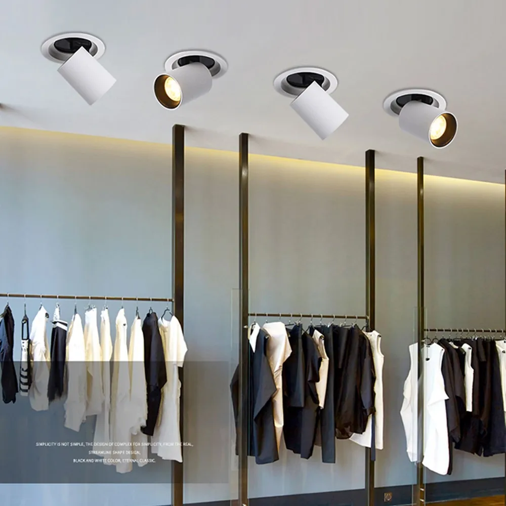 7 Вт 12 затемняемый Встраиваемый светодиодный потолочный светильник для