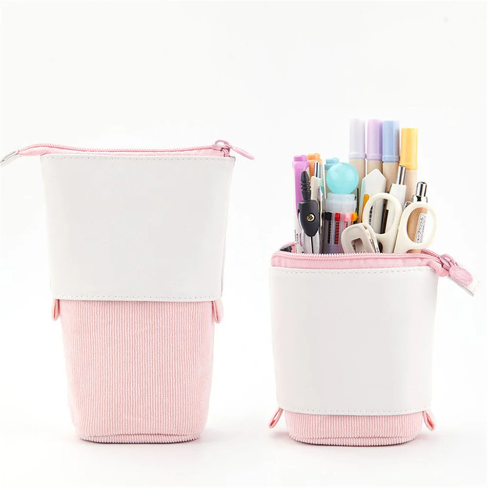 Retractable Large Capacity Pencil Case Kawaii Creative Stationery School Pen Case Supplies Pencil Bag School Box Pencils Pouch