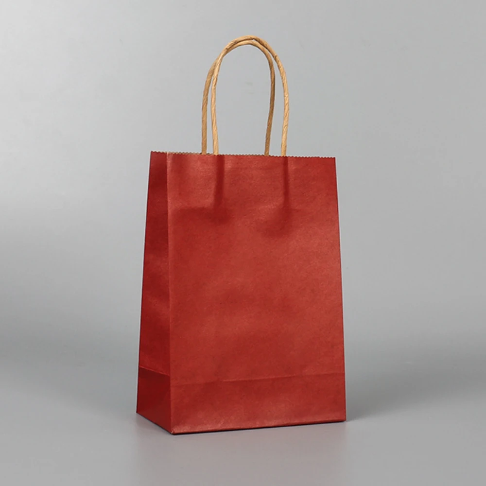 50 шт./лот Экологичные подарочные пакеты из крафт-бумаги высокого качества