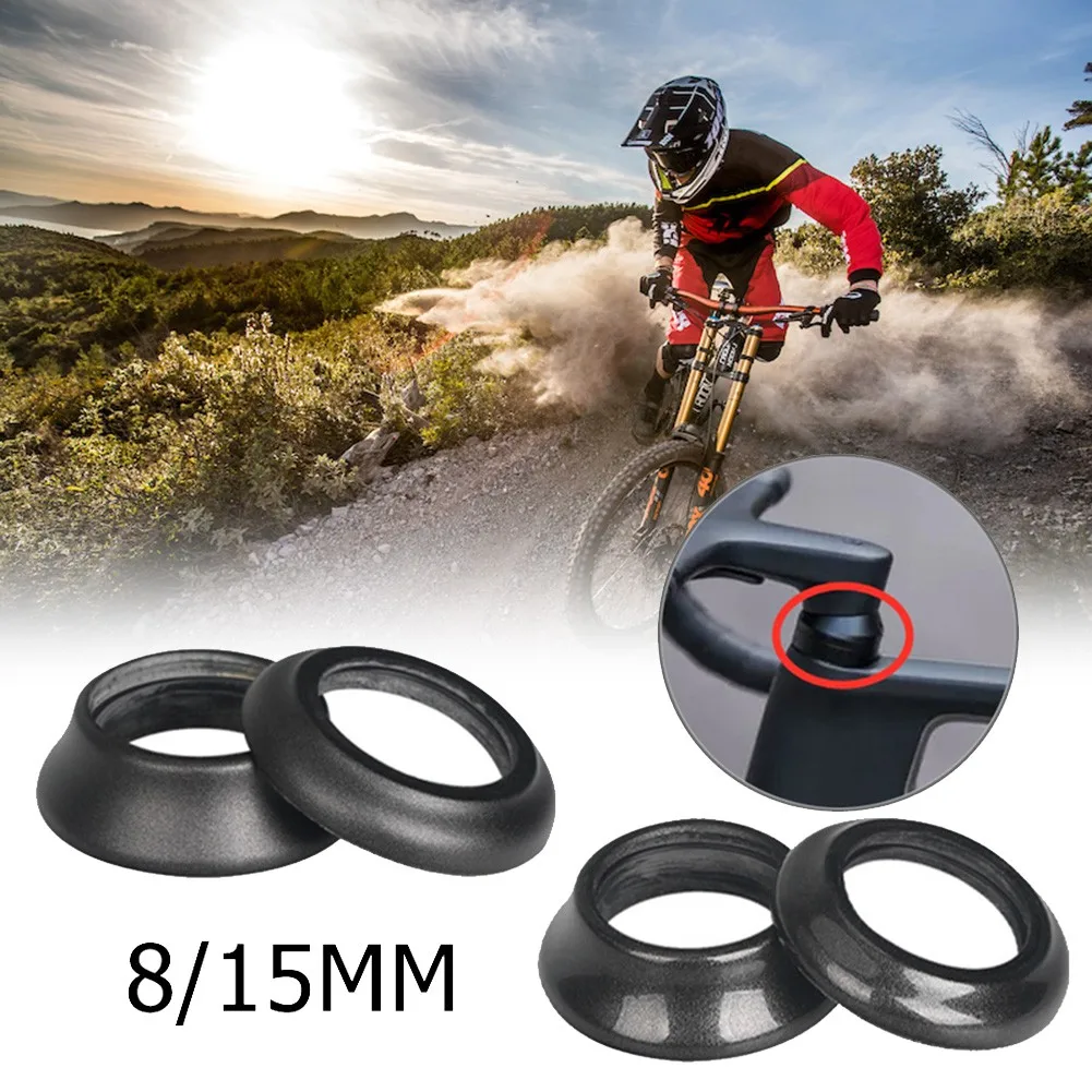 

8/15MM Carbon Fiber Bicycle Headset Spacer Cycling Steerer Tube Conical Washers For Diameter 28.6mm Bicycle Fork bmx headset