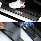 4 шт., защитные накладки на пороги автомобиля для Peugeot 207 307 107 407 50 506 206 406 1008 5008 3008