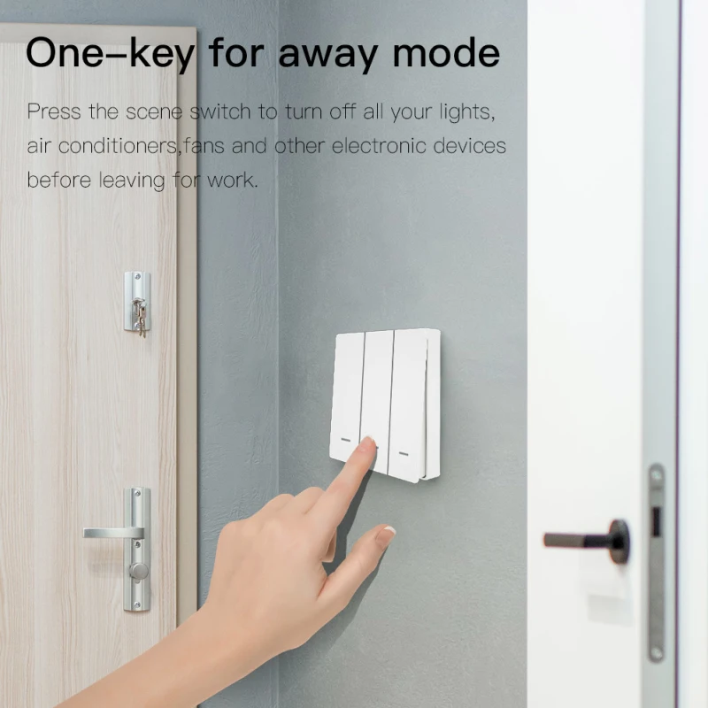 Tuya ZigBee умный переключатель 1 3Gang Беспроводной сцены кнопочный высокой