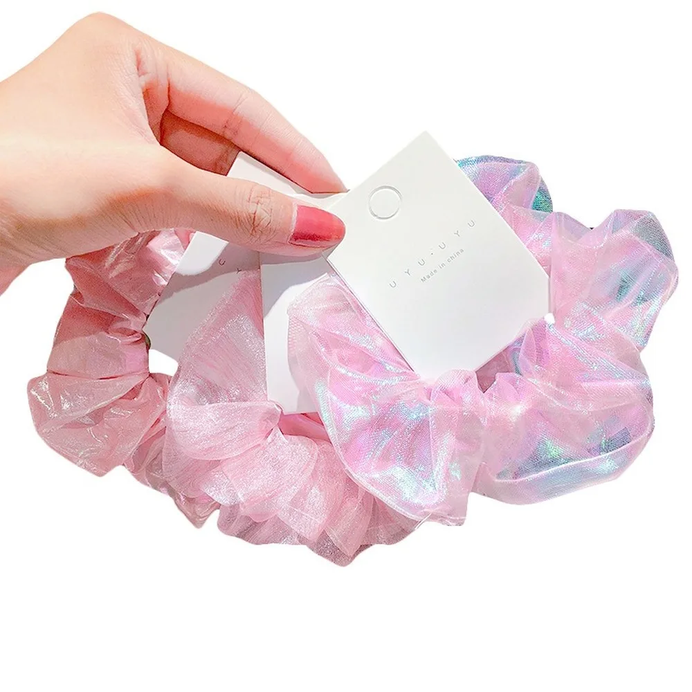 Новинка лета 2020 женские большие милые розовые резинки для волос девочек тканевая