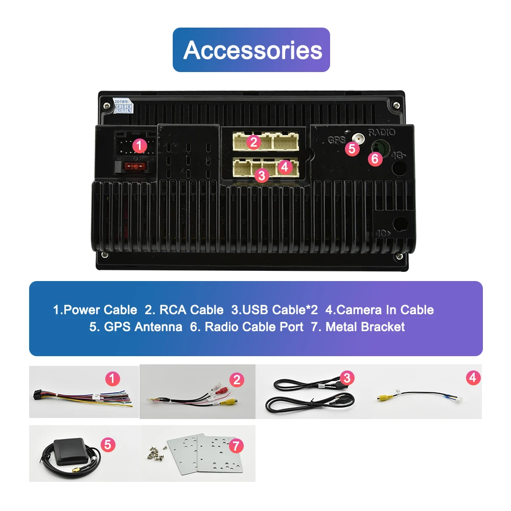 2Din Android 9 1 автомобильный Радио мультимедийный плеер GPS навигация 2 Din стерео для