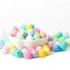 10pcs Baby Teether Silicone Beads 12mm DIY Pacifier Chain Bracelet BPA Free Silicone Bead Baby Teething Necklace Accessories Toy 3