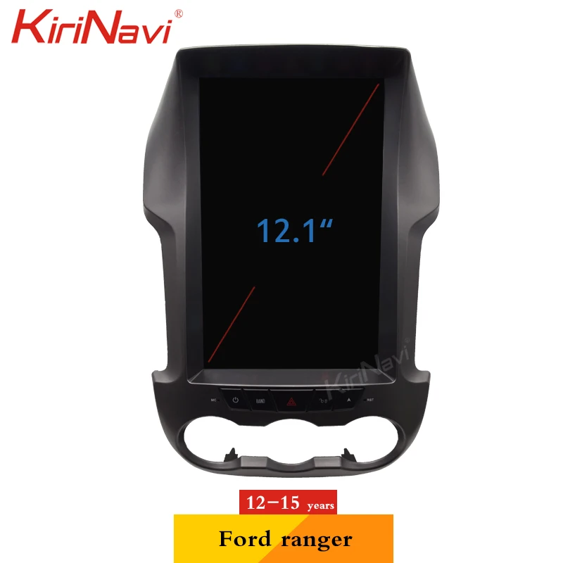 kirinavi telsa style vertical screen 12 1 android 11car radio for ford ranger f250 car multimedia dvd player 2012 2015 4g free global shipping