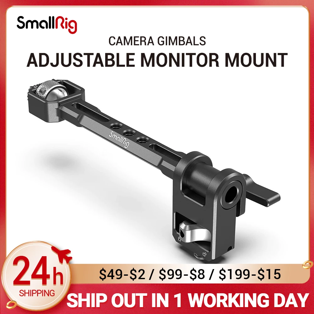 Smallrig-suporte de Monitor Ajustável para Guindaste Tablete Ronin sc & Zhiyun Aircross 2 Gimbals 2889 3 – 3s