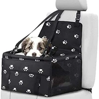 dog car seats for small dogs portable pet booster car seat waterproof foldable puppy car seat with seat belt suitable