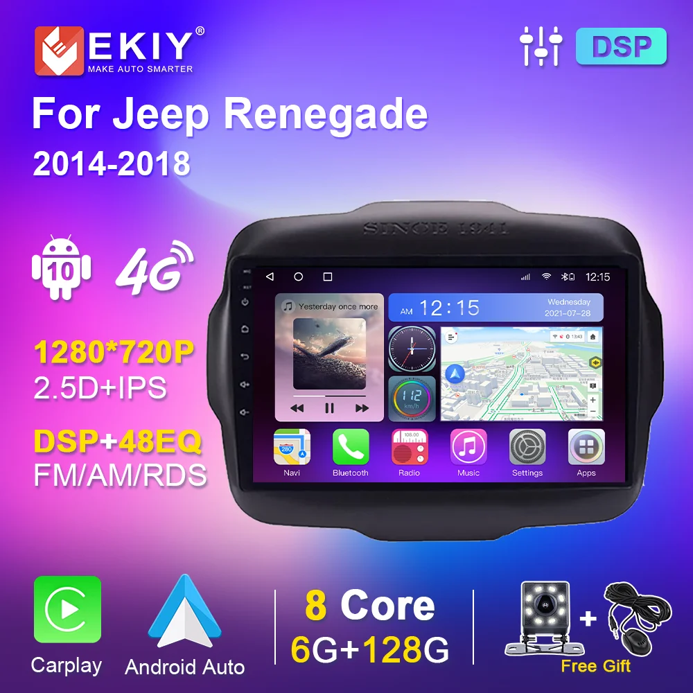 Автомобильная Мультимедийная система автомагнитола на Android 10 9 дюймов с GPS Wi Fi для