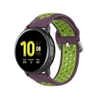 Ремешок дышащий двухцветный для смарт-часов, браслет для Samsung LG Huawei Garmin Ticwatch Fossil, 18 мм 20 мм 22 мм