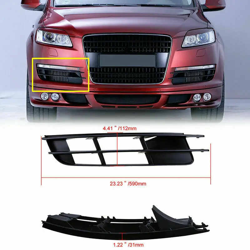 Передний бампер Нижняя решетка крышка для-Q7 MK1 2006-2009 ПАРА 4L0807681 4L0807682 |