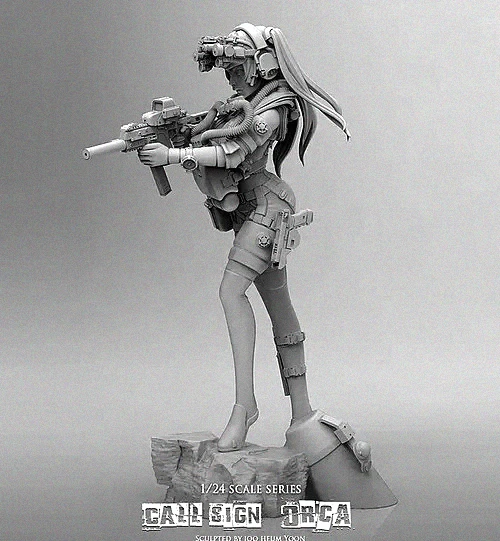 

1/24 Смоляные Наборы, модель красивого китового Archer, смоляный солдат, разборный (75 мм) T75025