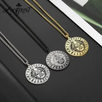 viking slavic hawk seagull eagle charm pendant necklace for men women nordic pirate runes amulet chains necklaces jewelry gift