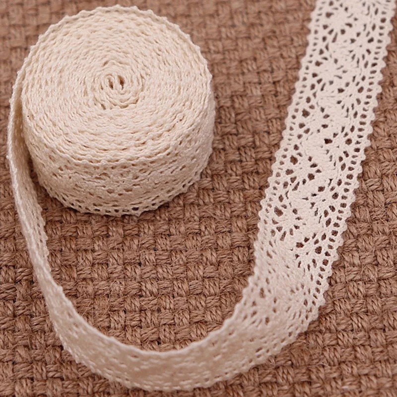 

5 Yards Cotton Crochet Lace Trim Trimming Wedding Ribbon Bridal Ribbon Crafts Handcrafts Sewing Home Textiles FL21