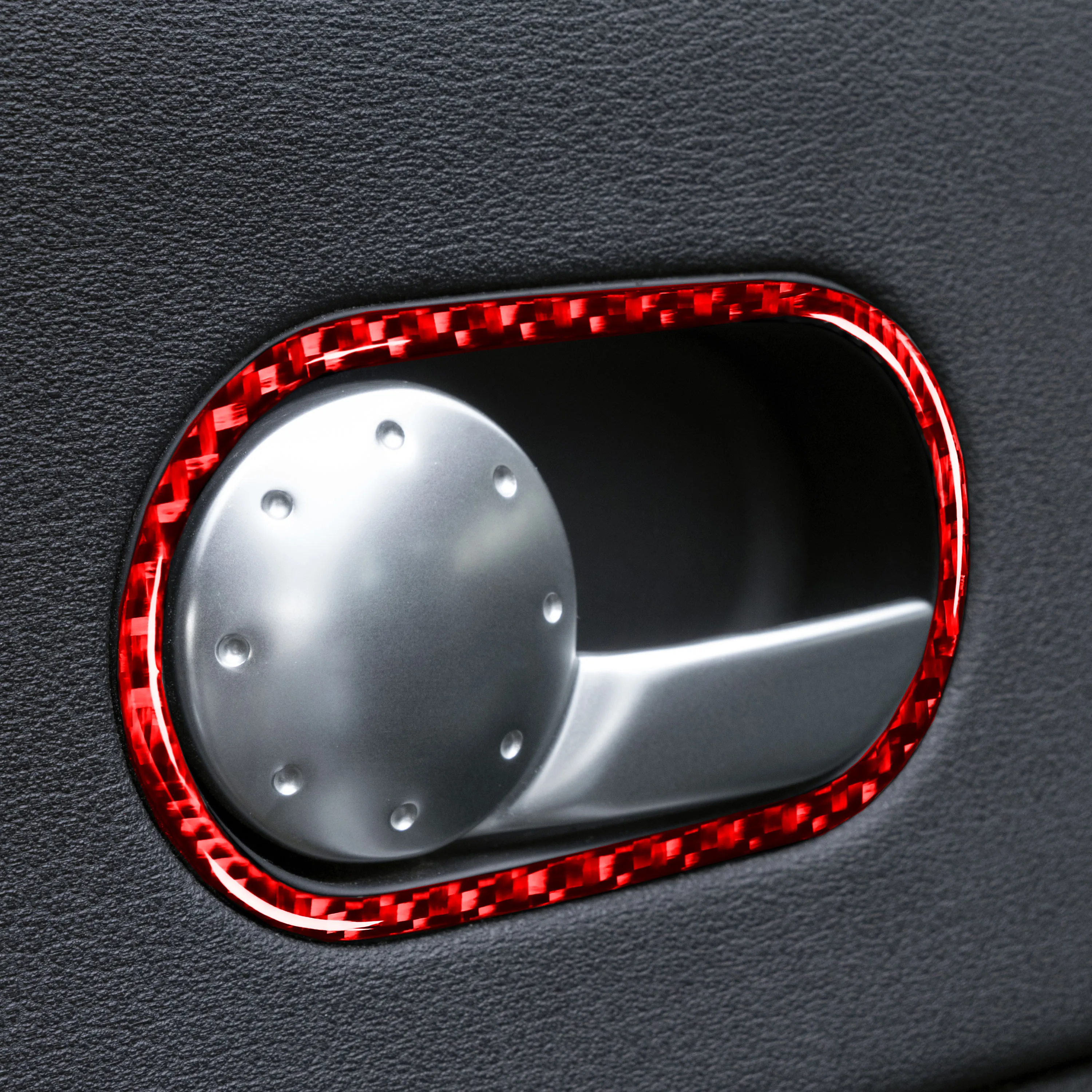Carbon Fiber Sticker For Audi TT 8N 2001 2002 2003 2004 2005 2006 Both Sides Inner Door Handle Frame Interiors Car Accessories