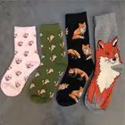 Прямая поставка, носки с животными, лиса, Тод, Фокса, пушистый хвост, Фокси, зеленая трава, зоопарк, популярные феи, лес, свежий Сокс, дикая Середина