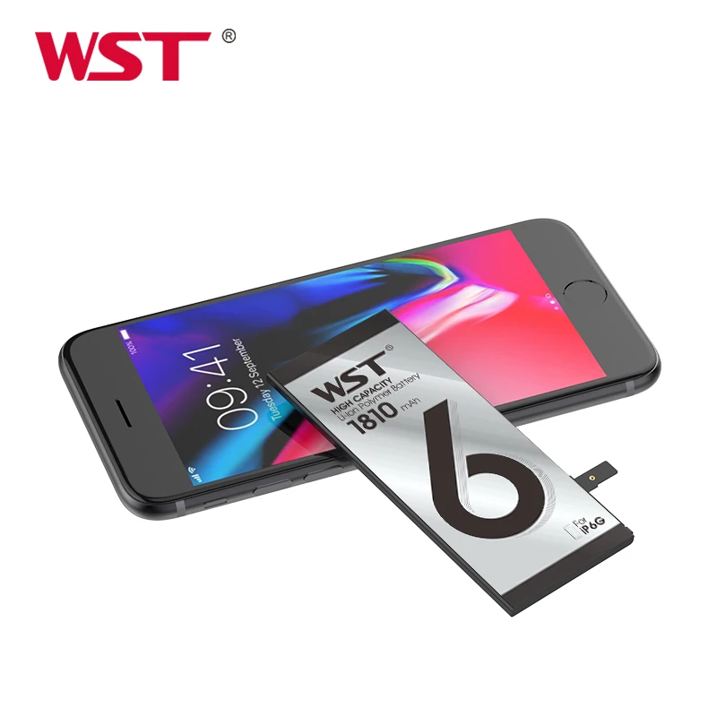 WST оригинальный 0 цикл батарея для iPhone 6 реальная емкость 1810mAh батареи с бесплатным