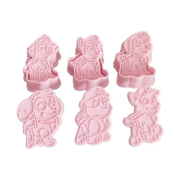 6 шт./компл. лай собак пластиковый Плунжер для сахарной мастики набор печенья