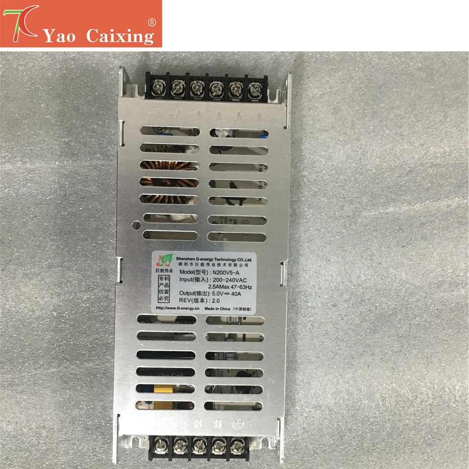 Светодиодный дисплей выделенный источник питания 5V40A 200 Вт можно управлять 6