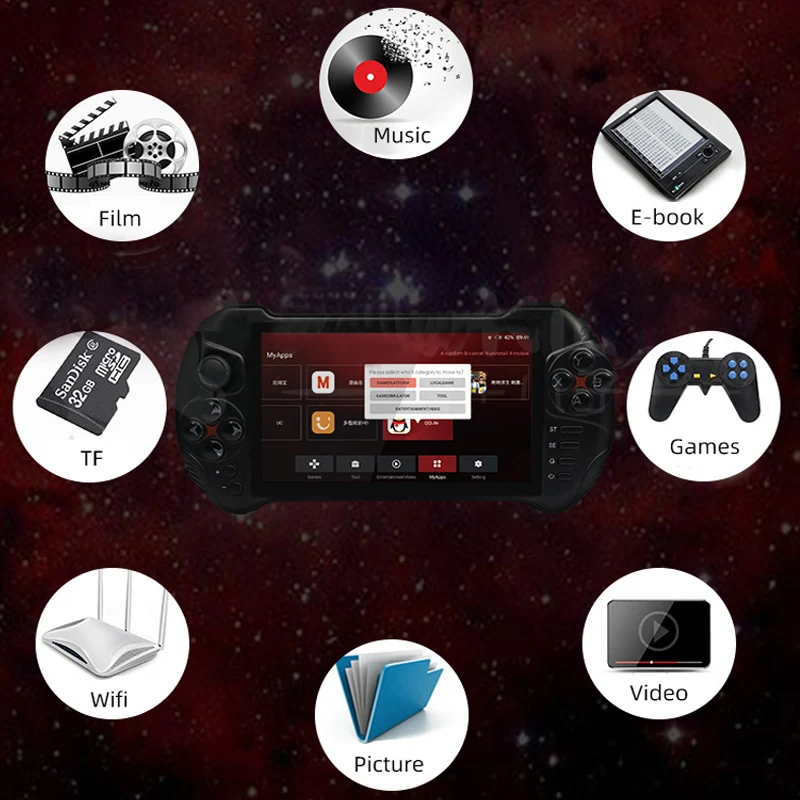 X15 игровые приставки видео игровая консоль Ручной Android игровой плеер Ретро игры 5