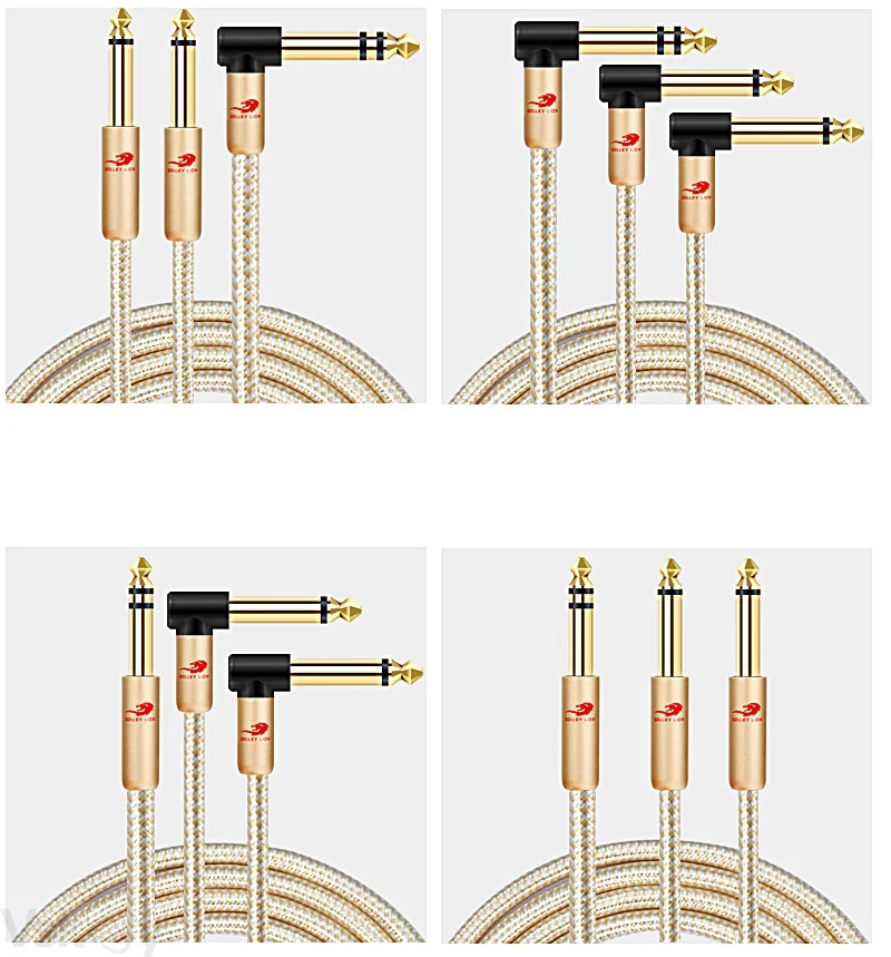 

1/4'' TRS 6.35mm to Dual 1/4 Inch TS Mono Male Audio Cable for Mixer Amplifier Home Stereo Speaker Y Splitter Shielded Cords