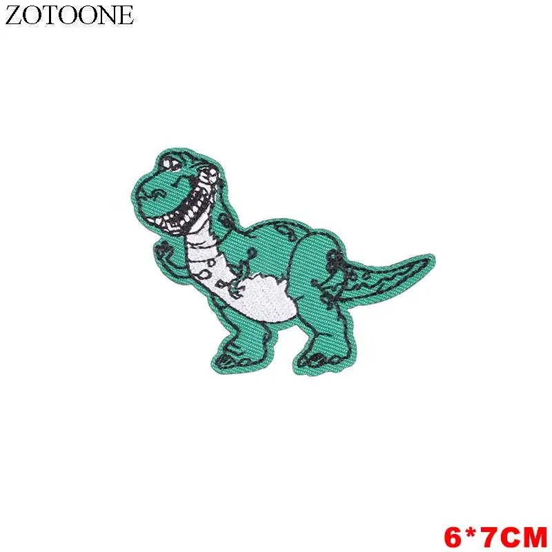 PE1520CT ZOTOONE единорог животные Parches вышивка утюг на патчи для одежды DIY продукты полосатая одежда НЛО Наклейки Аппликации E - Цвет: PE1520CT