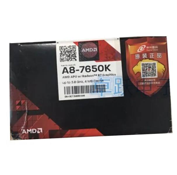 AMD A8-Series A8 7650K FM2 + четырехъядерный процессор APU 100% рабочий для настольного