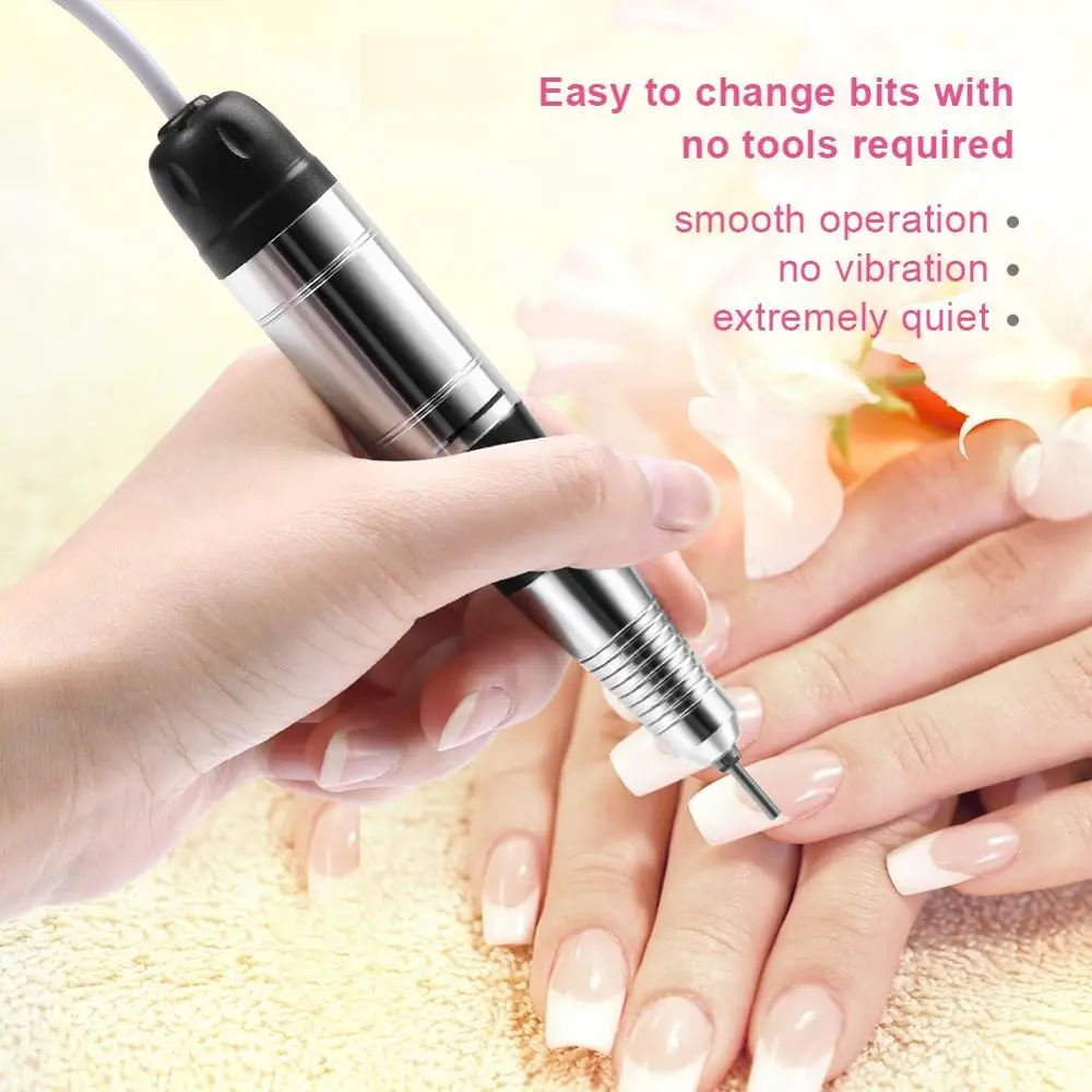 Профессиональная электрическая дрель для дизайна ногтей ручка пилка лака