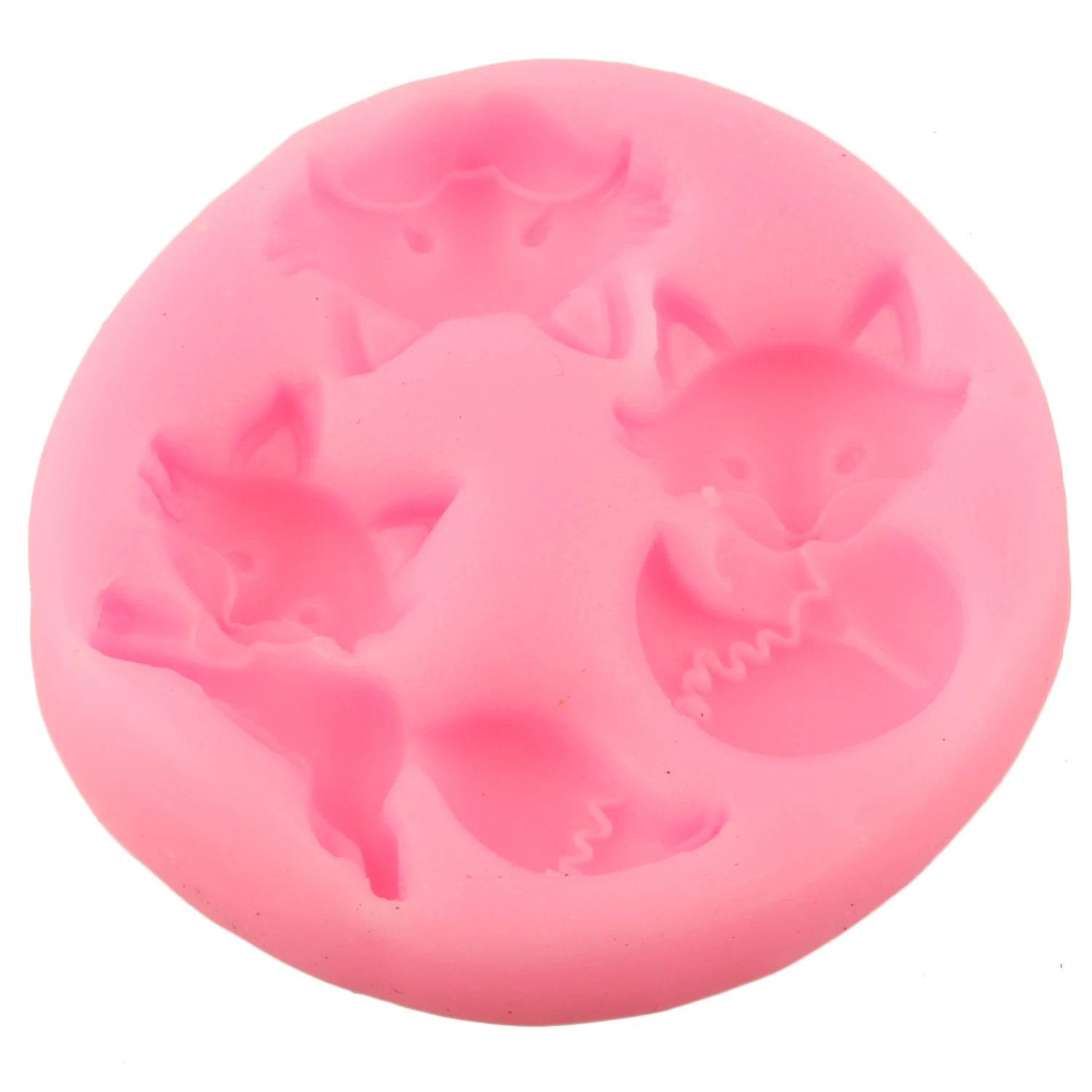 3D милый чехол с украшением в виде лисьей головы и силиконовые формы шоколада