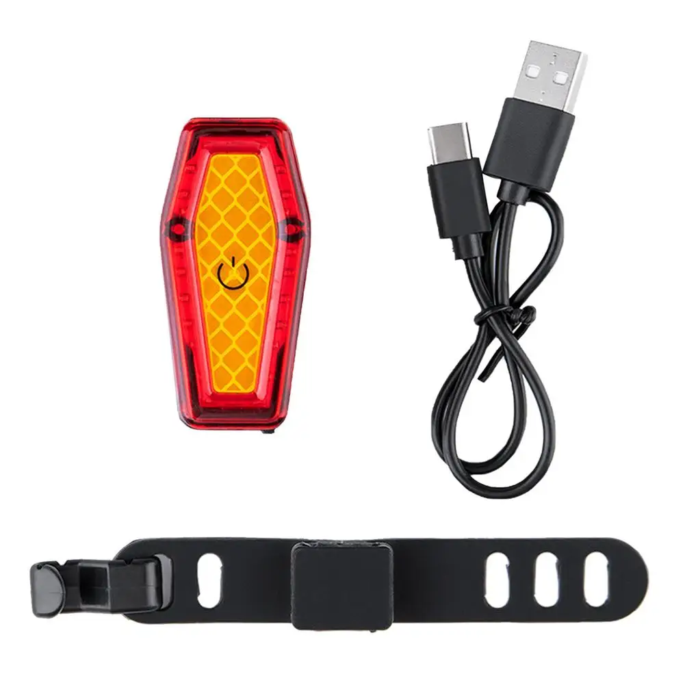 

Задний фонарь для велосипеда с USB-зарядкой Предупреждение фонарь для горного велосипеда, дорожный велосипед, фонарь для ночной езды, оборуд...