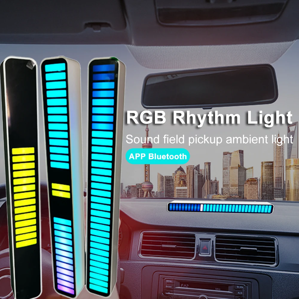 WS2812B IC автомобиль пикап Ритм Светильник RGB Голосовая активация музыка атмосфера
