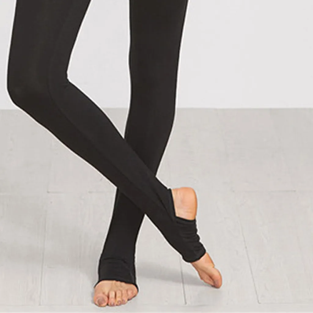 

Women's sports yoga pants step on feet quick-drying tight high waist pants female solid color fitness sports yoga pants 40*