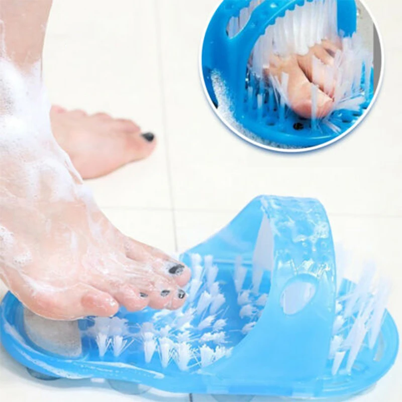 

NEW Women Slippers Massager Bath Shoes For Feet Shower Brush Bathroom Products Pumice Stone Foot Scrubber Foot Care Cleaning