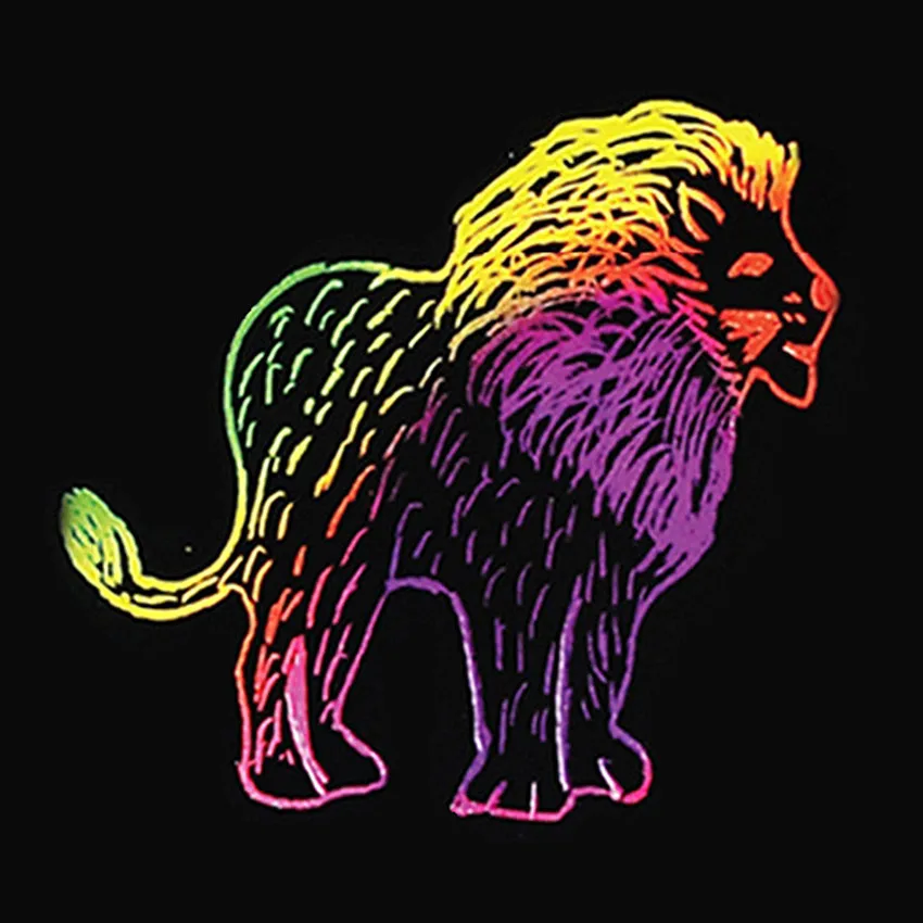 100 шт. 85 мм волшебный цвет радужная бумага для царапин черные самодельные игрушки