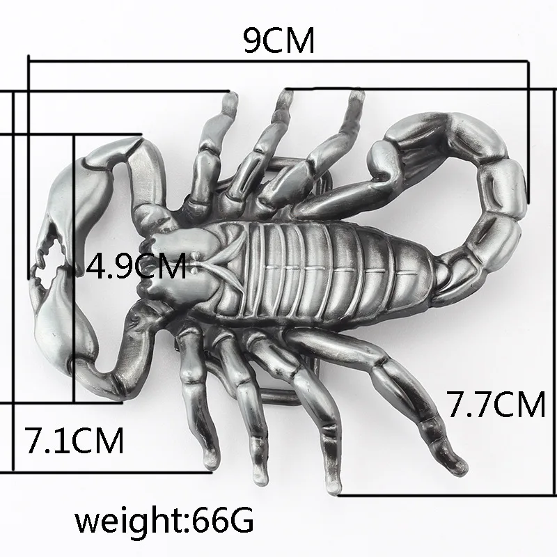 Пряжка для ремня из джинсовой ткани скорпион| |