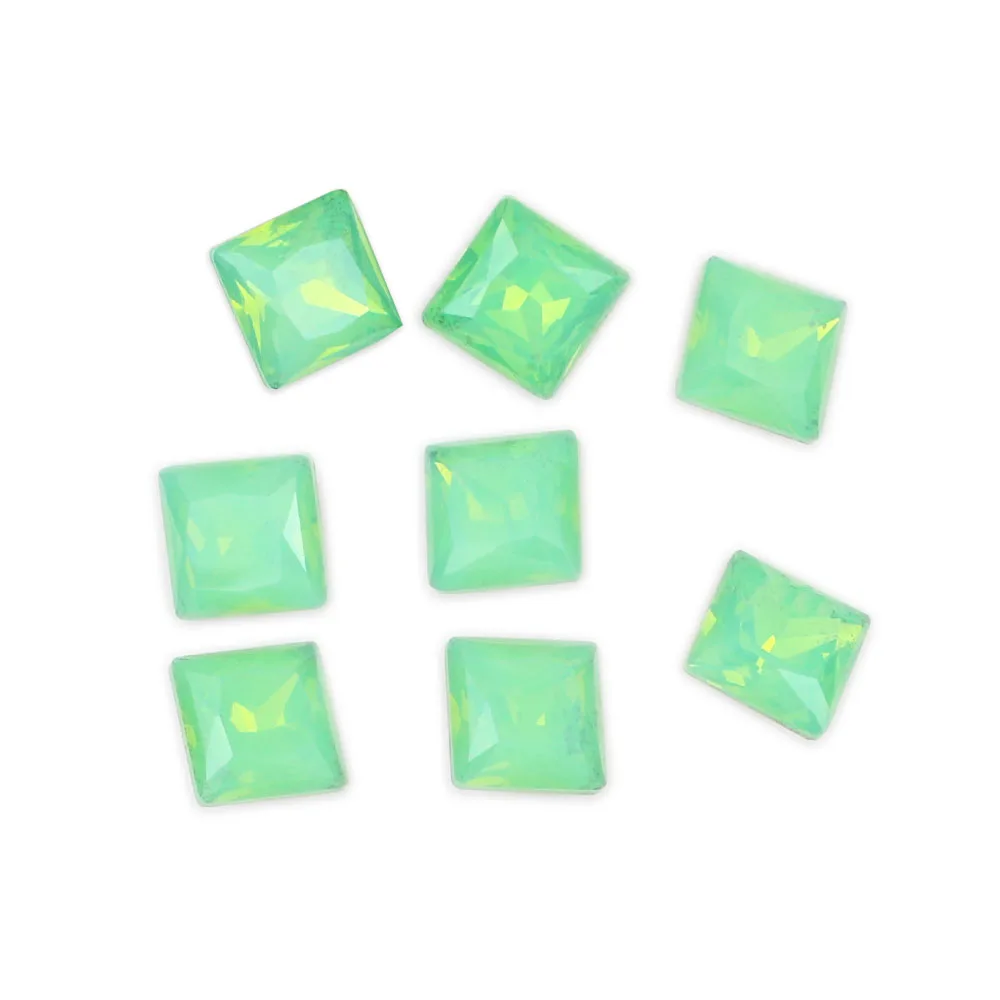 8 мм 100 шт. квадратные Кристаллы Стразы заостренный задний блеск стразы алмазные