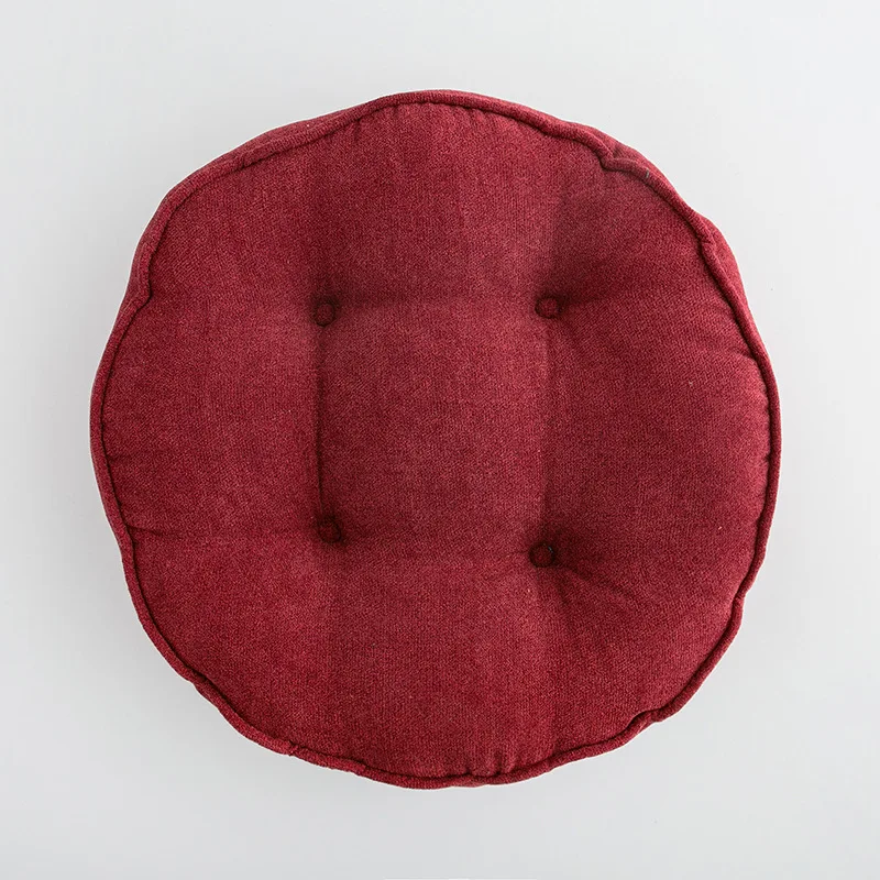 

Snowflake Plush Office Chair Cushion Tatami Floor Cushion Heighten Fat Computer Cushion Household Solid Color Seat Decoration