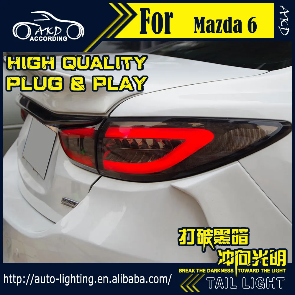АКД стайлинга автомобилей хвост лампа для Mazda 6 LED светильник s Mazda6 Atenza