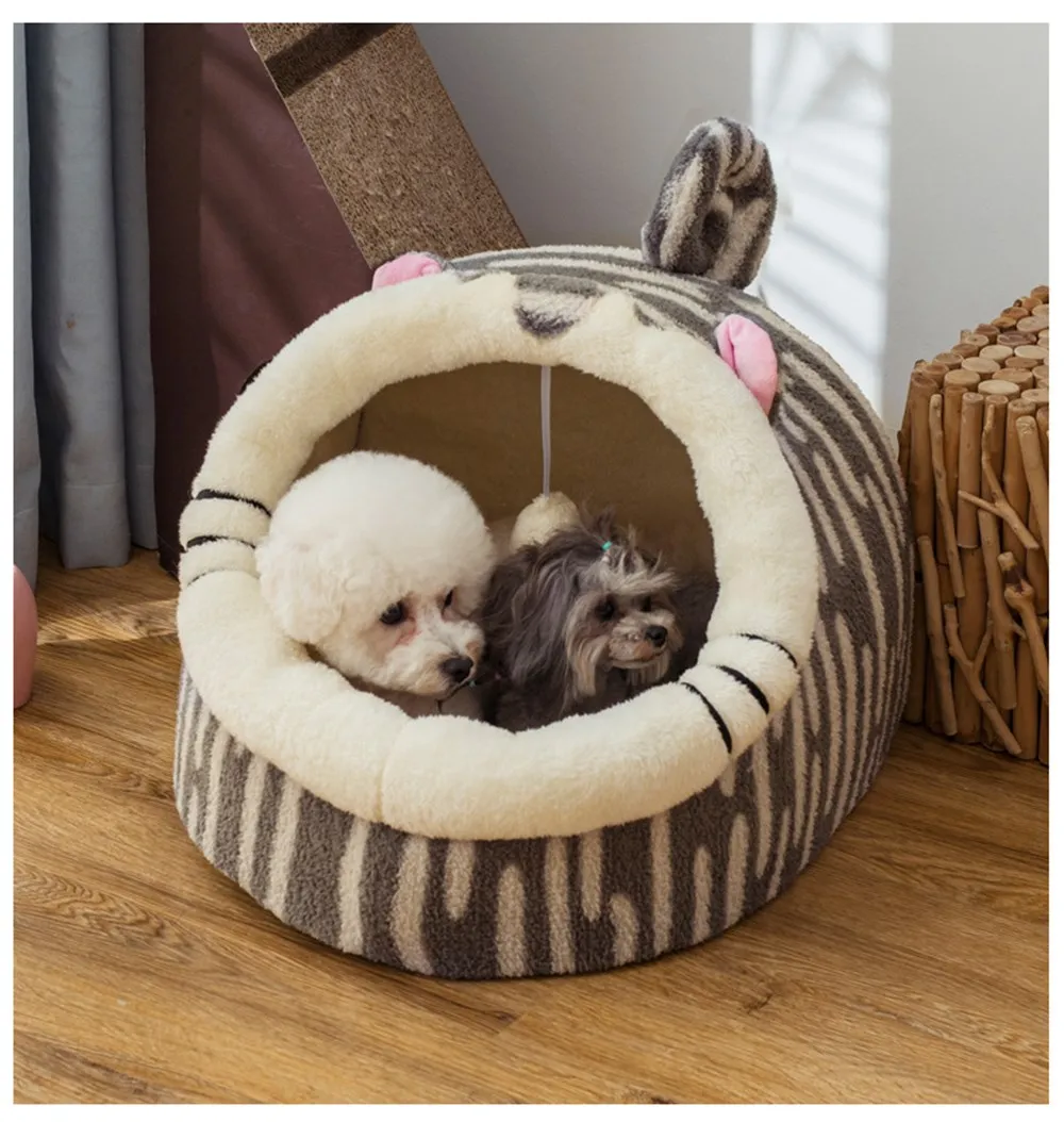 

Dog Bed House Four Seasons Universal Enclosed House Small Dog Teddy Removable Bed Cat House Winter Warm Pet Supplies