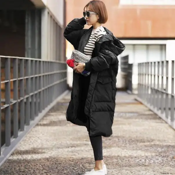 Для женщин зимние свободные куртки Длинное теплое пальто хлеба Стиль 2020 Дамы