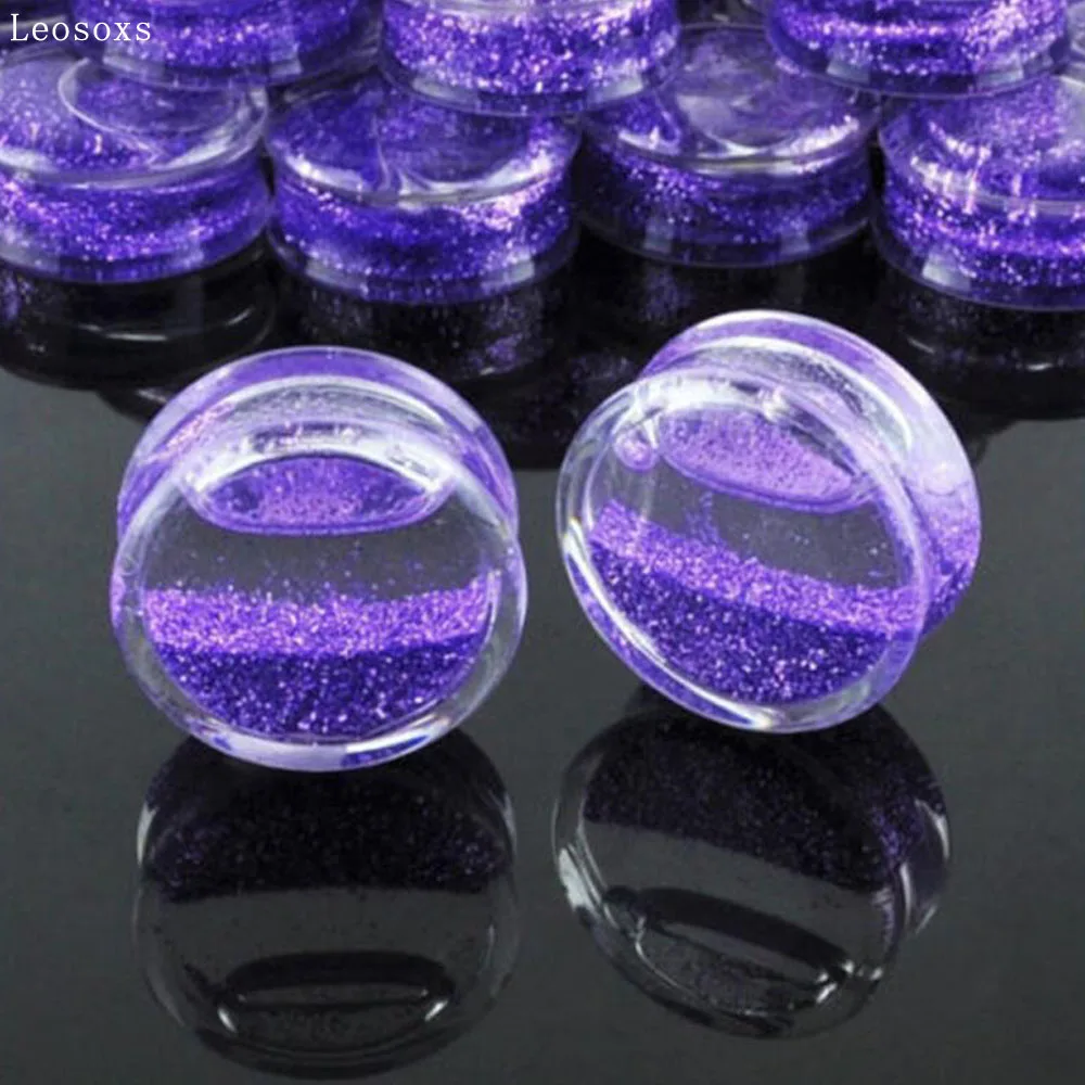 

Miqiao Hot Selling Liquid Quicksand Acrylic Ear Enlarging Auricle Body Piercing Jewelry ear plugs