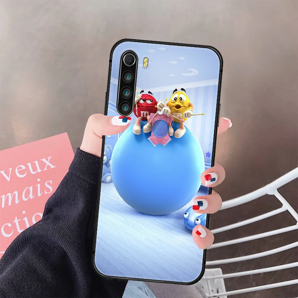

Chocolate Candy M &M'S Phone Case Cover Hull For XIAOMI Redmi 7a 8a S2 K20 NOTE 5 5a 6 7 8 8t 9 9s Pro Max black Cell Pretty