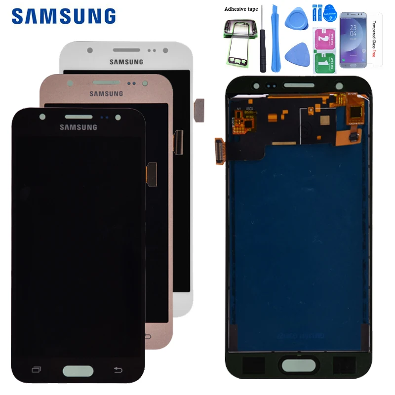 AAA для samsung GALAXY J5 J500 J500F J500FN J500M J500H ЖК-дисплей с кодирующий преобразователь сенсорного экрана в сборе